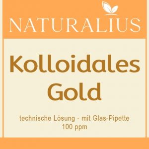 Kolloidales Gold 100ppm (mit gratis Glas-Pipette), 50 ml