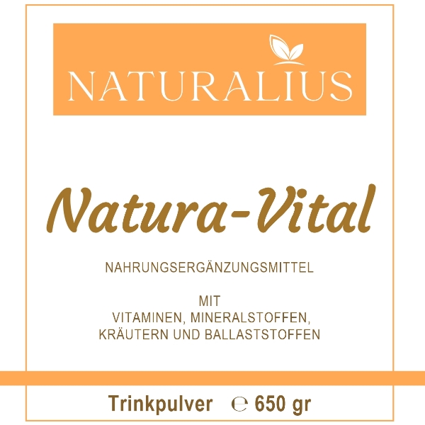 NaturaVital Trinkpulver, Nahrungsergänzungsmittel (650gr Packung)